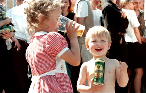 Новые меры, направленные на борьбу с детским алкоголизмом